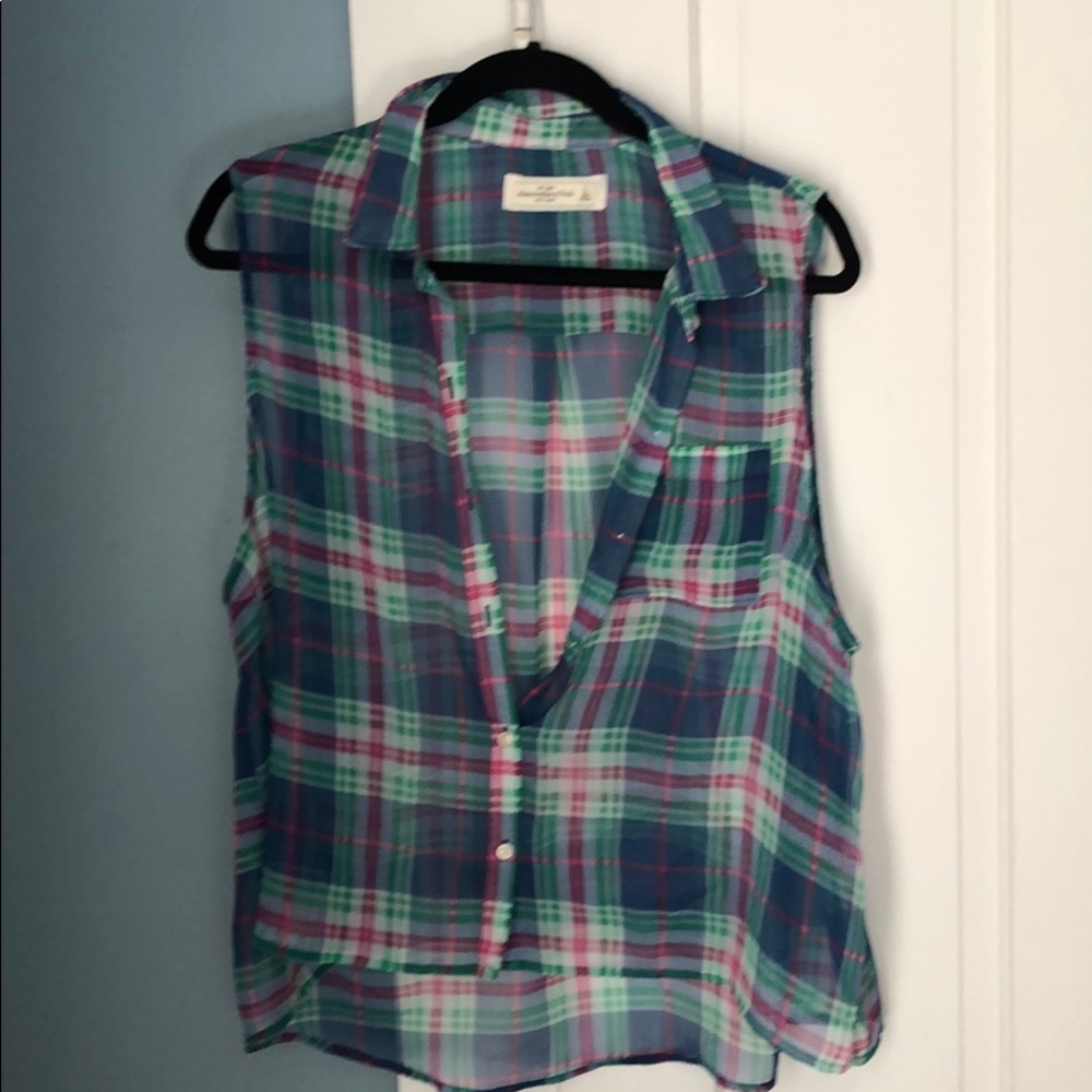 Abercrombie & Fitch sleeveless button top